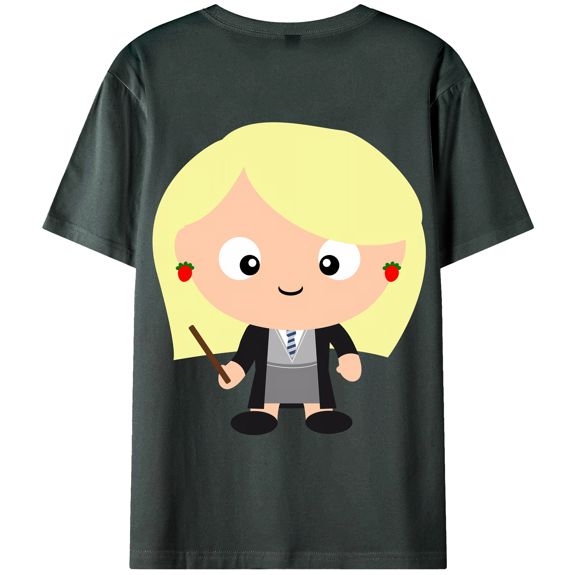 （画像用） Harry Potter ハリー・ポッターシリーズ 綿100％ メンズ半袖Tシャツ（バックプリント） 通気性